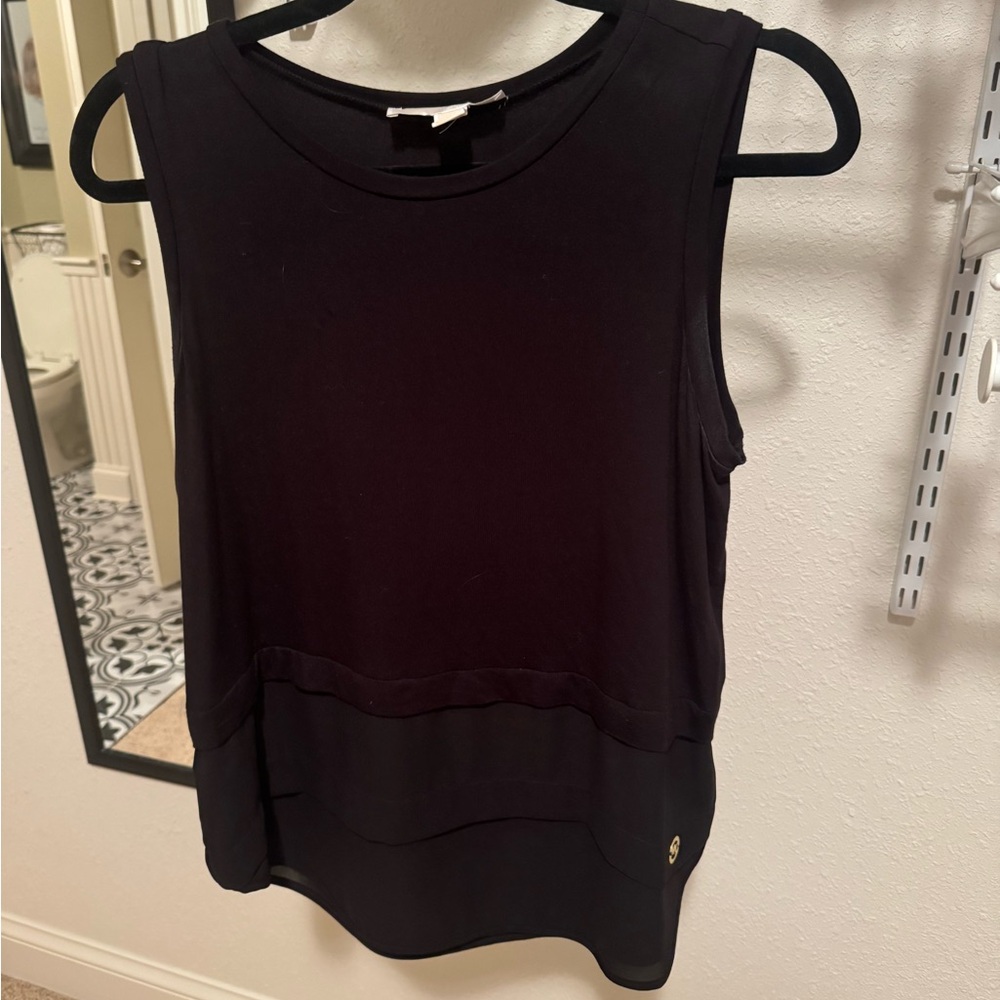 Michael Kors Black Sleeveless Women's Top